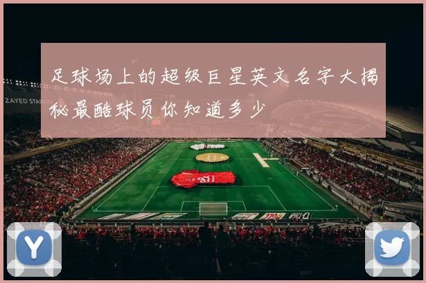 足球场上的超级巨星英文名字大揭秘最酷球员你知道多少