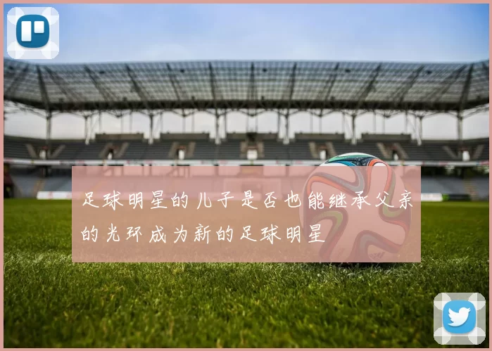 足球明星的儿子是否也能继承父亲的光环成为新的足球明星